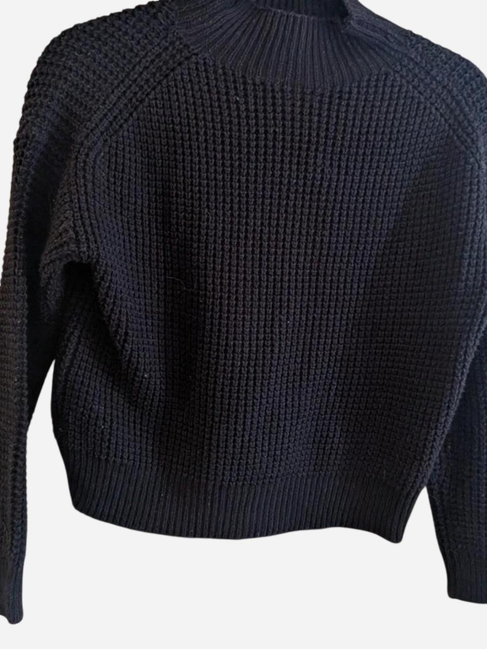 RD Style Black Chunky Cowl Neck Sweater